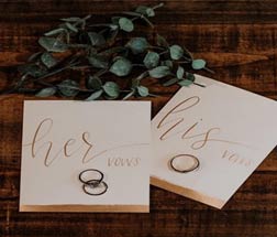 $12 plus shipping<br>God’s Knot - Strand of 3 Cords Gold calligraphy bride and groom wedding vow exchange cards, vow cards, wedding vow cards, wedding vow books, his and hers, his and her vows