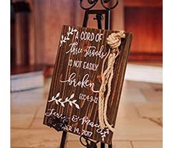 $50 plus shipping Three Strands Sign Alternative Wedding Unity 12X16